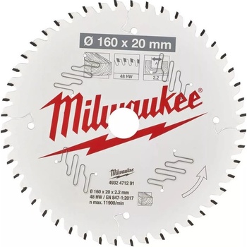 Milwaukee Pilový kotouč 160 x 20 x 2,2 48HW 4932471291