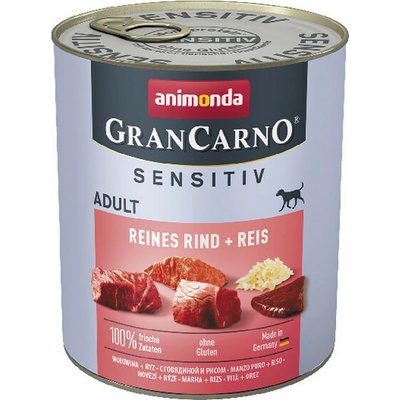 Animonda GranCarno Sensitiv Adult Hovädzie s ryžou 800 g