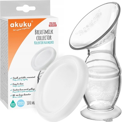 Akuku Ručná kolektor 100ml silikónový