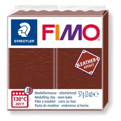FIMO Полимерна глина Fimo Leather 8010, 57g, кафяв 779 (28099-А-КАФЯВ)
