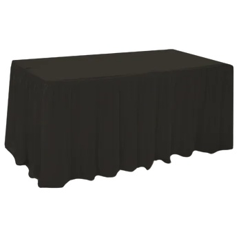Horecano HORECANO-Драперия за маса 180x76xh74cm - BLACK L5, 14m (HC-16215) (0116215)