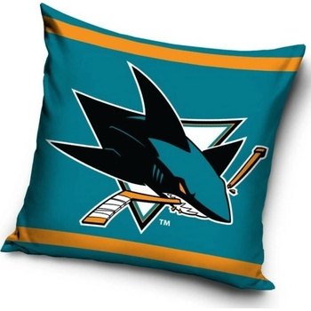 TipTrade Velurový vankúš NHL San Jose Sharks 40x40