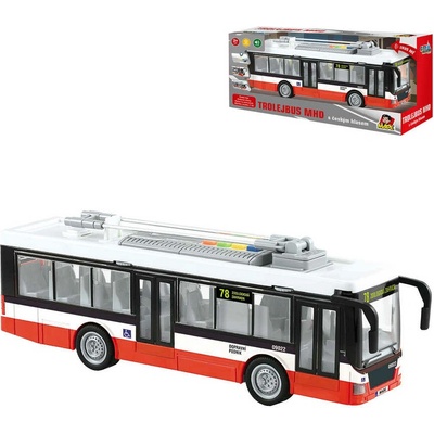 MaDe Trolejbus 28cm mluví česky a svítí