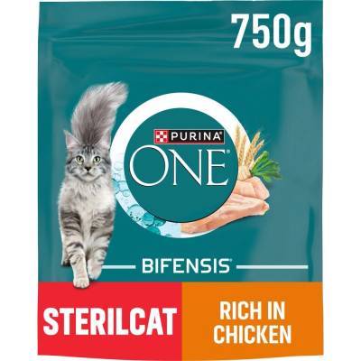 PURINA ONE Bifensis Sterilcat с пиле и пшеница 750 г