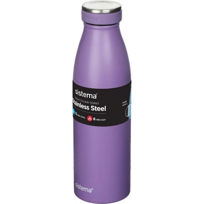 Sistema Stainless Steel termoska 500 ml fialová