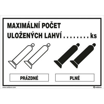 Walteco Maximálny počet uložených fliaš 210x148mm, formát A5, samolepka Množstvo: 1 ks , 20052