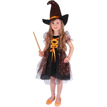 Rappa Детски костюм вещица със звездички (m)