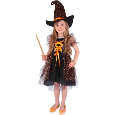 Rappa Детски костюм вещица със звездички (m)