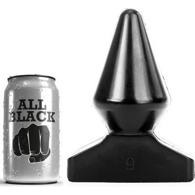 Анален разширител, класическа форма, 18, 5см. - All Black Anal Plug (D-222818)