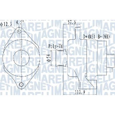 MAGNETI MARELLI generátor 063732050010