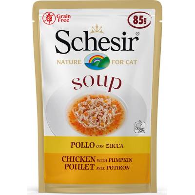 Schesir Soup kuřecí s dýní 12 x 85 g