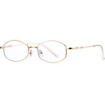 Techsuit Очила за компютър Techsuit Anti-Blue Light Glasses Reflex PC (LS501) - дамски, микро рамка - Златист