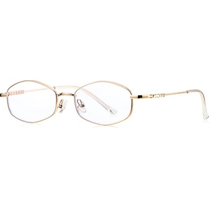 Techsuit Очила за компютър Techsuit Anti-Blue Light Glasses Reflex PC (LS501) - дамски, микро рамка - Златист