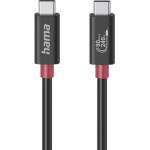 Hama USB кабел HAMA Essential, USB-C, 1 м, 80 Gbit/s, 240 W, черен - 200799 (HAMA-200799)