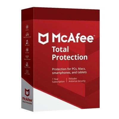 McAfee Total Protection - 1 устройство / 1 година електронен лиценз електронен лиценз