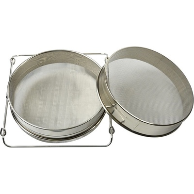 VšeProvčelařství Cedník nerezový na med nerezový dvojitý s nastavitelnými uchy Ø 150 mm – Zboží Mobilmania