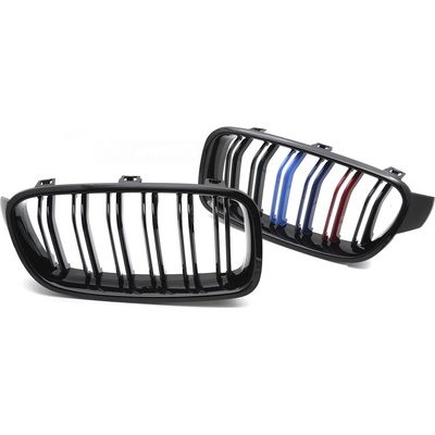 Predná maska BMW F30/F31 Tri-Colour Glossy Black