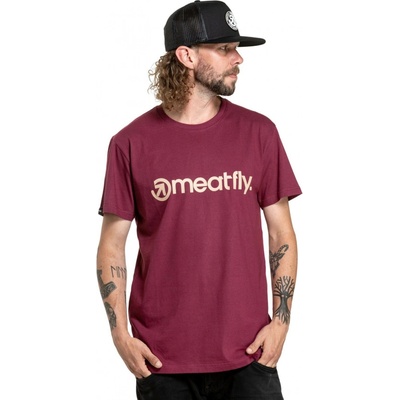 Meatfly MF Logo Dark Wine Červená