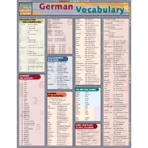 German Vocabulary Laminate Reference Chart | Liliane Arnet (ISBN: 9781572226890)
