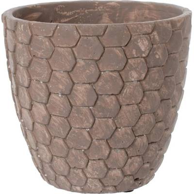 OBAL CEMENT BROWN D15.5*H14cm SUPER CENA!