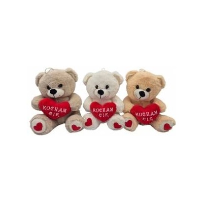 SUN-DAY Teddy bear with a heart 25cm MIX