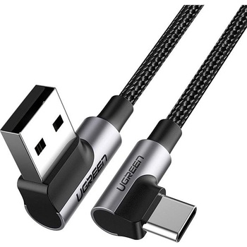 Ugreen 20856 Angled USB 2.0 A to Type C, 1m, černý