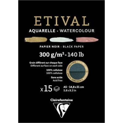 Clairefontaine Akvarelový blok Étival 300 g/m² 15 listov/ A4