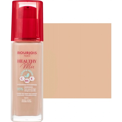 Bourjois Paris Healthy Mix Clean & Vegan Radiant Foundation hydratační a rozjasňující make-up 50C Rose Ivory 30 ml
