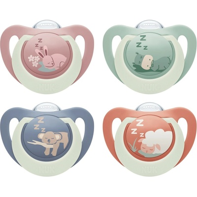 Nuk Dudlík First Choice Night 2 ks Bunny/Sheep
