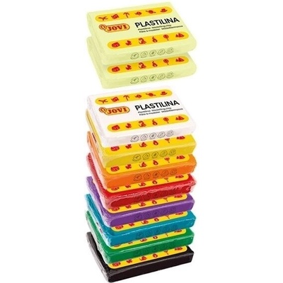JOVI Glow Пластилин за деца 10 x 50 g (70/10G)