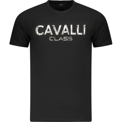 Cavalli class Тениска с къс ръкав за мъже cavalli class, Размер m, Цвят Черен (txt61gjd060_ne05051)