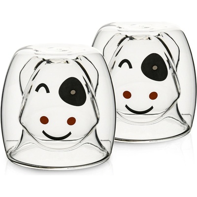 4Home Termo pohár Hot&Cool Happy Cow 2 x 210 ml