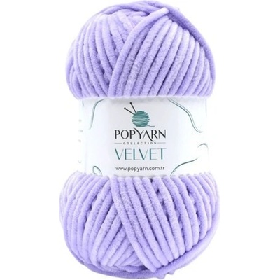 POPYARN Pletací příze Velvet B016 - fialová