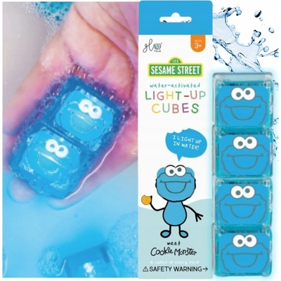 Glo Pals Senzorické kostky svítící ve vodě Cookie Monster – Zboží Dáma