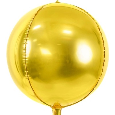 Foliový balonek koule Ombre zlatý 40 cm
