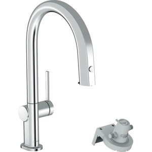 Hansgrohe Кухненски смесител с издърпващ се душ и воден филтър Hansgrohe Aqittura M91 210 с 1 струя (76803000)