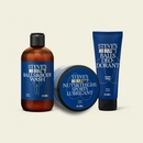 Kosmetické sady Steve's NO BULL***T Company Stevův Skin Care Set |Šampon 250 ml |Mycí gel na obličej 100 ml |Hydratační krém 100 ml