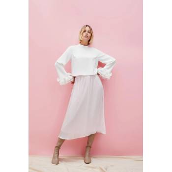 Moodo Бяла риза с воланти на ръкавите Moodo Moodo | Byal | ЖЕНИ | XS