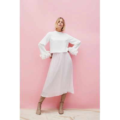 Moodo Бяла риза с воланти на ръкавите Moodo Moodo | Byal | ЖЕНИ | XS
