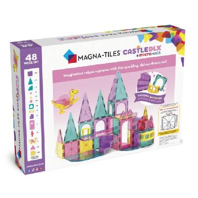 Magna Tiles - Magnetická stavebnice Castle DLX 48 ks