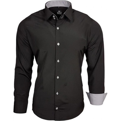Rusty Neal pánská košile dlouhý rukáv slim fit R-44 černá