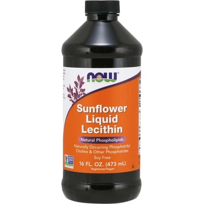 Now Foods Slnečnicový tekutý lecitín 473 ml