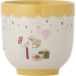 Bloomingville Mini Жълта/кремава глинена детска чаша 150 ml Celebrate - Bloomingville Mini (82063088)