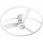 Fulgur s-43048 - LED вентилатор THORA с димер LED/50W/230V 2700-5000K бял + с дистанционно управление (FG43048)