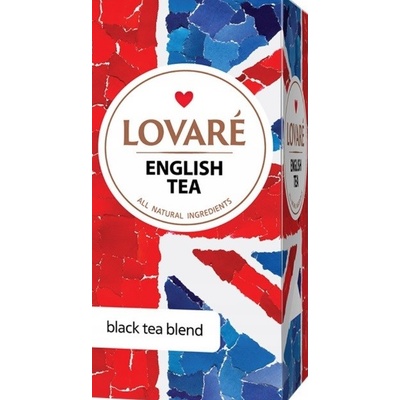 Lovare čierny porciovaný čaj English Tea 24 x 2 g