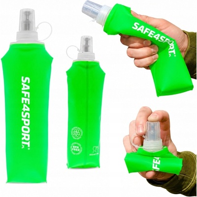 Měkký lahev na pití (softflask) Safe4sport Soft Flask 500 ml zielony