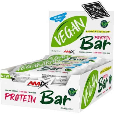Amix Nutrition Vegan Protein Bar [20 x 45 грама] Шоколад