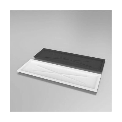Metpol stříbrná odkapávací miska široká 75 × 24,7 cm pro kuchyňský odkapávač 80 cm