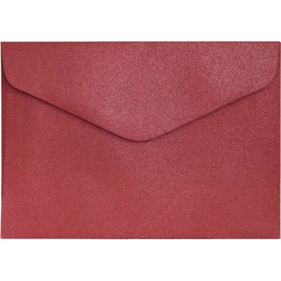 Galeria Papieru Ozdobné obálky Pearl - C6, 150 g/m2, červené, 10 ks