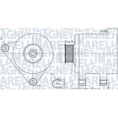 MAGNETI MARELLI Generátor 063731937010